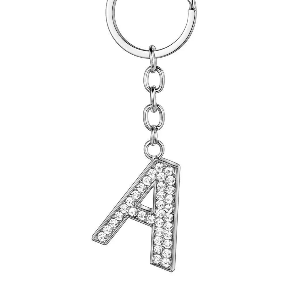 Initials Bedazzled Keychain - Picture 2 of 4